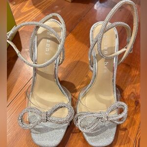 Gianni Bini Rhinestone Bow Heels